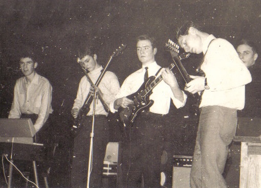 die Beatgruppe "Firebeams" 1964